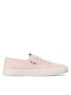 Trampki damskie - Pepe Jeans Tenisówki Brady W Basic PLS31287 Różowy - miniaturka - grafika 1