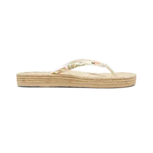 Damskie Japonki ROXY SOUTH BEACH III J SNDL ARJL101004-TPM – Biały - Klapki i japonki damskie - miniaturka - grafika 1