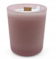 Świece - Świeca Sojowa Ręcznie wykonana różowy mat Handmade 230 ml Trawa Cytrynowa - miniaturka - grafika 1