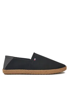 Tommy Hilfiger Espadryle FM0FM05353 Czarny - Espadryle męskie - miniaturka - grafika 1