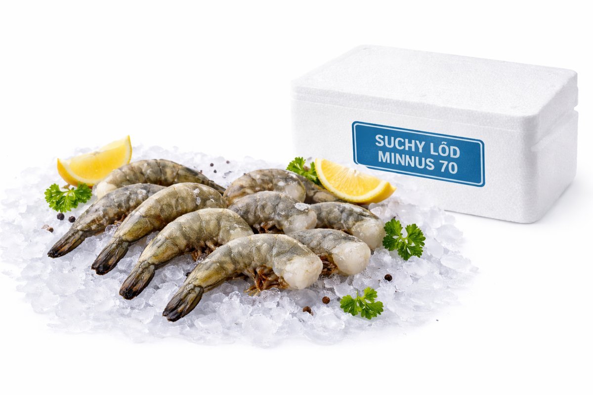 Krewetki 6/8 Black Tiger Easy Peel surowe 20% 800g