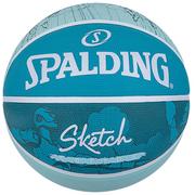 Koszykówka - Spalding Sketch Crack Ball 84380Z, piłka do koszykówki niebieska - miniaturka - grafika 1
