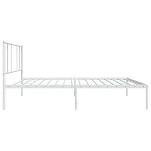 Metalowa rama łóżka z wezgłowiem, biała, 90x190 cm Lumarko! - Łóżka Metalowa rama łóżka z wezgłowiem, biała, 90x190 cm Lumarko! - Łóżka - miniaturka - grafika 8