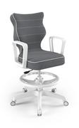 Fotele i krzesła biurowe - Krzesło młodzieżowe, Entelo, Norm biały, Jasmine 33, rozmiar 5 WK+P - miniaturka - grafika 1