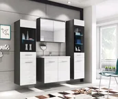 Meble łazienkowe - Zestaw mebli do łazienki madrit II Matera/Biały - miniaturka - grafika 1