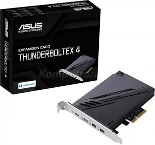 Asus Kontroler PCIe 3.0 x4 2x Thunderbolt 4 ThunderboltEX 4 90MC09P0-M0EAY0 90MC09P0-M0EAY0 - Kontrolery - miniaturka - grafika 1