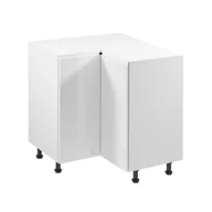 Szafki kuchenne - Szafka Dolna Stojąca Narożna 2 Drzwi D90N Aspen Gała Meble Grey Połysk - miniaturka - grafika 1