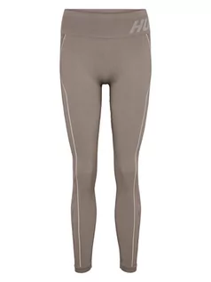 Spodnie sportowe damskie - Hummel Legginsy funkcyjne "Chrisel" w kolorze brązowym - grafika 1
