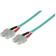 Kable światłowodowe - Techly SC M-M 2 m kabel InfiniBand / światłowodowy Kolor Aqua ILWL D5-B-020/OM3 - miniaturka - grafika 1