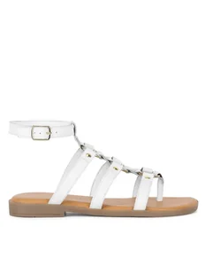 Sergio Bardi Sandały WI16-D1034-01SB Biały - Sandały damskie - miniaturka - grafika 1