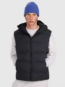 Kurtki męskie - 4F Bezrękawnik puchowy z wypełnieniem syntetycznym męski - czarny M - miniaturka - grafika 1