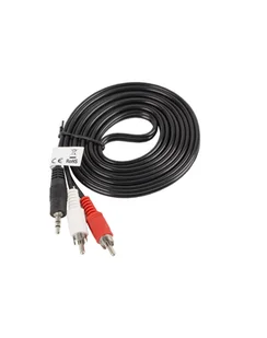LANBERG Kabel Minijack - 2x Chinch M/M 2M - Kable - miniaturka - grafika 1