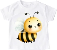 Koszulki dla dziewczynek - Koszulka z pszczółką dla dziecka na dzień pszczoły pszczoła23 - miniaturka - grafika 1