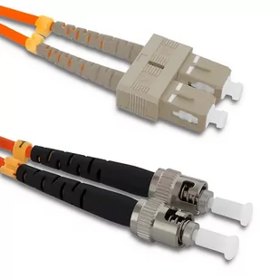 Qoltec Optic Patchcord SC/UPC ST/UPC MM 50/125 OM2 3m 54065 - Patchcordy - miniaturka - grafika 2