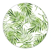 Deski do krojenia - Szklana podkładka do kuchni Akwarela Liście fi40, Coloray - miniaturka - grafika 1