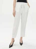 Spodnie damskie - ONLY Spodnie materiałowe Caro Poptrash 15278710 Biały Comfort Fit - miniaturka - grafika 1