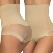 Majtki damskie - REWELACYJNE Majtki WYSZCZUPLAJĄCE damskie MODELUJĄCE z siateczką KORYGUJĄCE - miniaturka - grafika 1