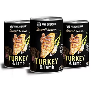 Paka Zwierzaka Seventh heaven Indyk z jagnięciną turkey & lamb) 3x400g - Mokra karma dla psów - miniaturka - grafika 1