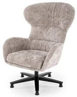 Fotele - Beżowy obrotowy fotel wypoczynkowy M9-K35 - miniaturka - grafika 1