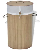 Kosze na bieliznę - Bambusowy kosz na pranie S0-G92 - miniaturka - grafika 1