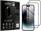 Szkła hartowane na telefon - 2 Szt. | moVear 3D Pro-E - Szkło Hartowane Do Apple Iphone 14 Pro (6.1") Na Cały Ekran | Do Etui, Fullglue, 9H - miniaturka - grafika 1