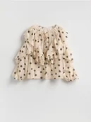 Bluzki damskie - Reserved - Bluzka w groszki - złamana biel - miniaturka - grafika 1