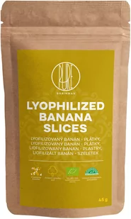 BrainMax Pure Liofilizowany banan, plastry, BIO, 45 g - Owoce świeże i suszone - miniaturka - grafika 1