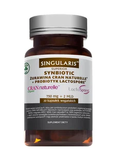 SINGULARIS Singularis Synbiotic Żurawina Cran Naturelle + Probiotyk Lactospore x 30 kaps |  OD 149 PLN! - Układ moczowy i płciowy - miniaturka - grafika 1