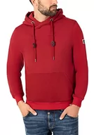 Bluzy męskie - Timezone Męska bluza z kapturem Future Hoodie Bluza z kapturem, czerwona, L - miniaturka - grafika 1