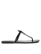 Klapki i japonki damskie - Tory Burch Japonki Mini Miller Flat Thong 51148678 Czarny - miniaturka - grafika 1