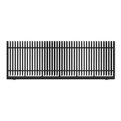 Ogrodzenia - Polbram Brama przesuwna bez przeciwwagi Negros 4x1,5 m prawa czarna - miniaturka - grafika 1