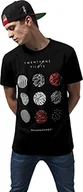 Koszulki męskie - MERCHCODE merch Code mężczyzn twenty One PILOTS Pattern Circles Tee Koszulka T-Shirt, czarny, XS MT426 - miniaturka - grafika 1