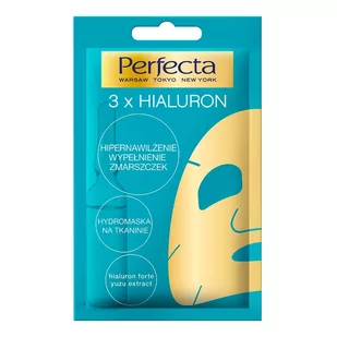 Perfecta 3x hialuron Hydromaska na tkaninie 20ml - Maseczki do twarzy - miniaturka - grafika 1