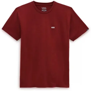 t-shirt męski VANS LEFT CHEST LOGO TEE Syrah/White - Koszulki męskie - miniaturka - grafika 1