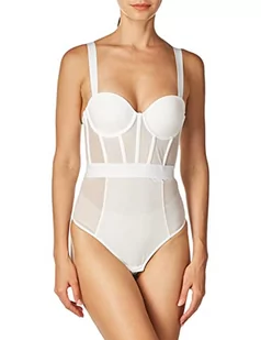 DKNY Damskie body modelujące bez ramiączek, Ciemnobiały, 80B - Body - miniaturka - grafika 1