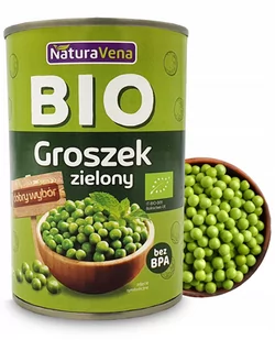 NaturaVena Groszek Zielony Konserwowy 400g - NaturaVena NAVGROZIEKON - Warzywa w marynacie - miniaturka - grafika 1