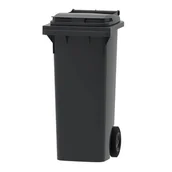 Kosze na śmieci - Pojemnik szary na odpady zmieszane - 80 l - miniaturka - grafika 1