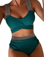 Stroje kąpielowe - DWUCZĘŚCIOWY STRÓJ KĄPIELOWY WYSOKI STAN BIKINI XL - miniaturka - grafika 1