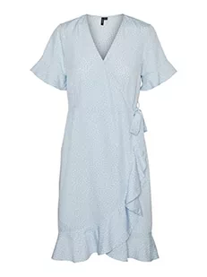 VERO MODA Sukienka damska, Skyway/Aop:white Tiny Dots, S - Sukienki - miniaturka - grafika 1