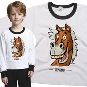 Piżamy dla dziewczynek - Piżama dziecięca Wesoły Koń Siemanko 110/116 - VoloDonum - miniaturka - grafika 1
