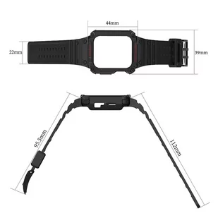 Protect Strap Band opaska z etui do Watch 7 / 6 / 5 / 4 / 3 / 2 / SE (41 / 40 / 38mm) obudowa pancerny pokrowiec na zegarek biały - Etui i futerały do telefonów - miniaturka - grafika 5