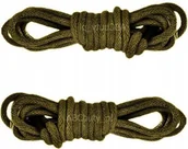 Akcesoria obuwnicze - KHAKI Okrągłe Sznurówki do Butów Taktycznych Militarnych Sznurowadła 160 cm - miniaturka - grafika 1