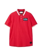 Koszulki męskie - TOM TAILOR Męska koszulka polo 1036340, 31045-Soft Berry Red, XXL, 31045 - Soft Berry Red, XXL - miniaturka - grafika 1
