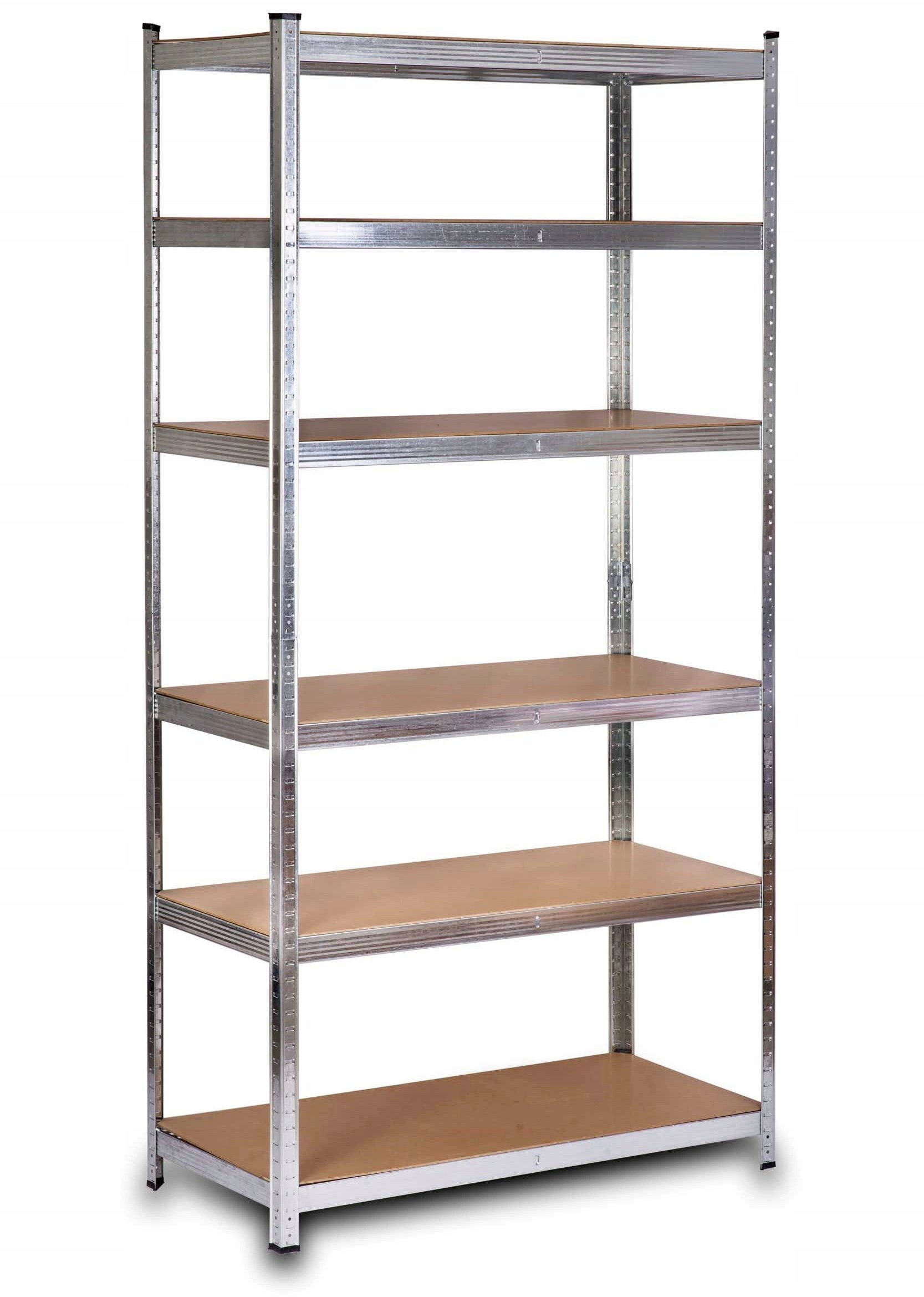 AWTOOLS REGAŁ 6 PÓŁEK 200x90x50 NOŚNOŚĆ 300kg / 6,0mm - WCISKANY SZYBKI MONTAŻ