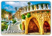 Magnesy - BARCELONA - Park Güell - Ogród - Hiszpania - Spain - Magnes na lodówkę - miniaturka - grafika 1