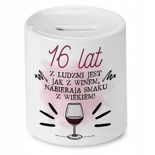 Skarbonka na Urodziny 16 16te 16-te na Prezent z Nadrukiem ze Zdjęciem - Skarbonki - miniaturka - grafika 1