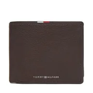 Portfele - Duży Portfel Męski Tommy Hilfiger Th Corp Cc Flap & Coin AM0AM13741 Brązowy - miniaturka - grafika 1