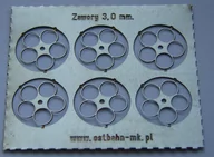 Kolejki i akcesoria - Fototrawione zawory 3,0 mm (7,8 mm cały). 6 sztuk Ostbahn UMK-13 - miniaturka - grafika 1