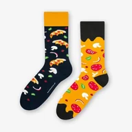 Skarpetki damskie - More Pizza 078-A050 Granatowe skarpetki damskie - miniaturka - grafika 1