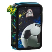 Szkolne artykuły papiernicze - Piórnik podwójny z wyp Piłka 20 Derform - miniaturka - grafika 1